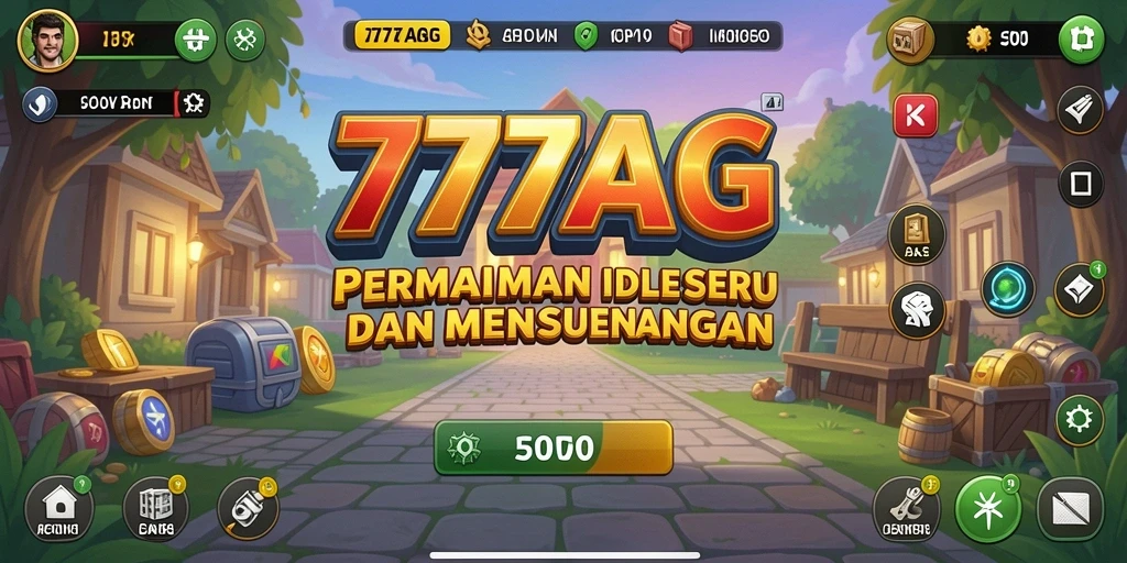 Tampilan gameplay seru dalam 777AG dengan elemen Idle.