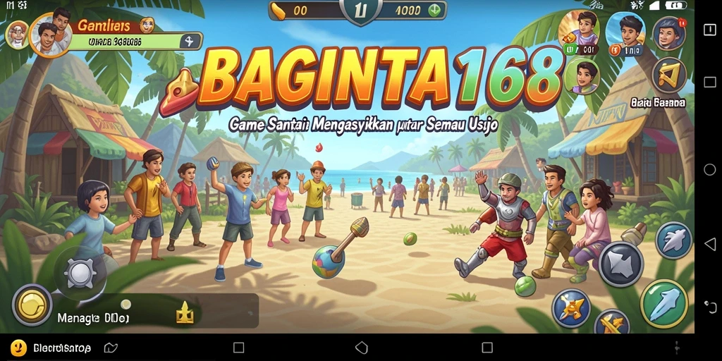 Tampilan gameplay yang ceria dan menggembirakan dari BAGINTA168.