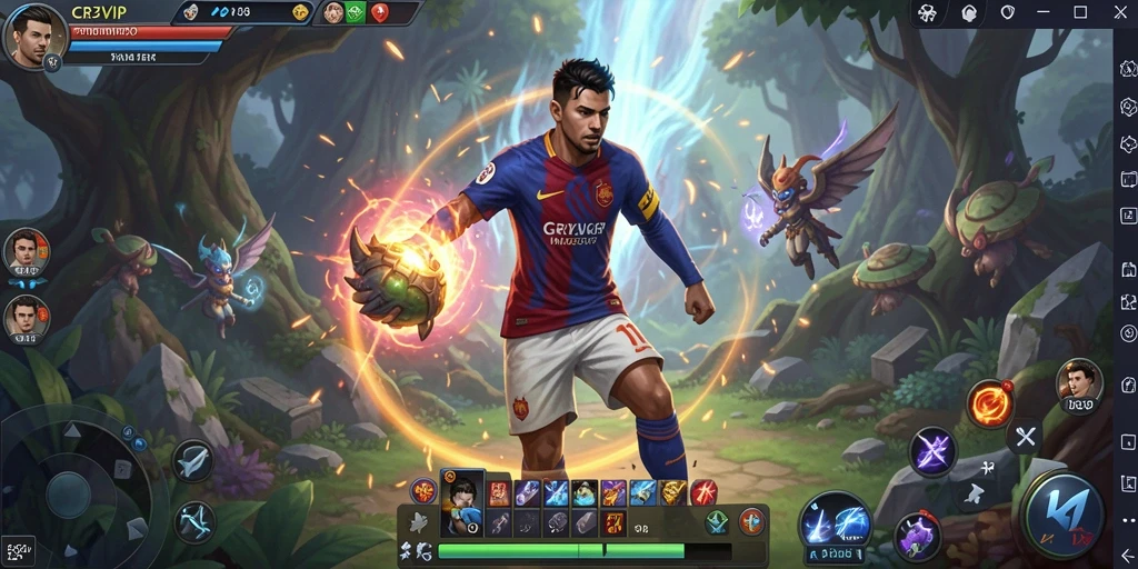Tangkapan layar gameplay CR7VIP dalam dunia MMORPG yang menakjubkan.