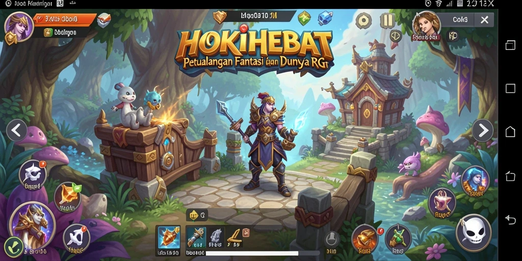 Screenshot menunjukkan aksi mendebarkan dari gameplay HOKIHEBAT.