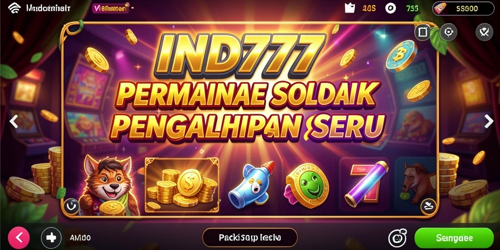 Tampilan permainan Slot yang menarik dan penuh warna di IND777.