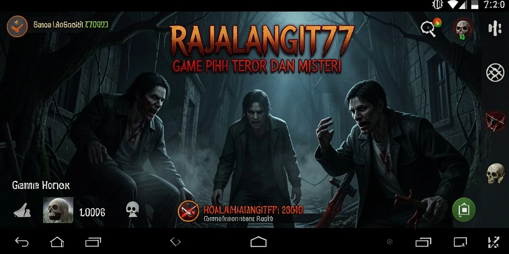 Tangkapan layar gameplay memperlihatkan momen mencekam dalam RAJALANGIT77.
