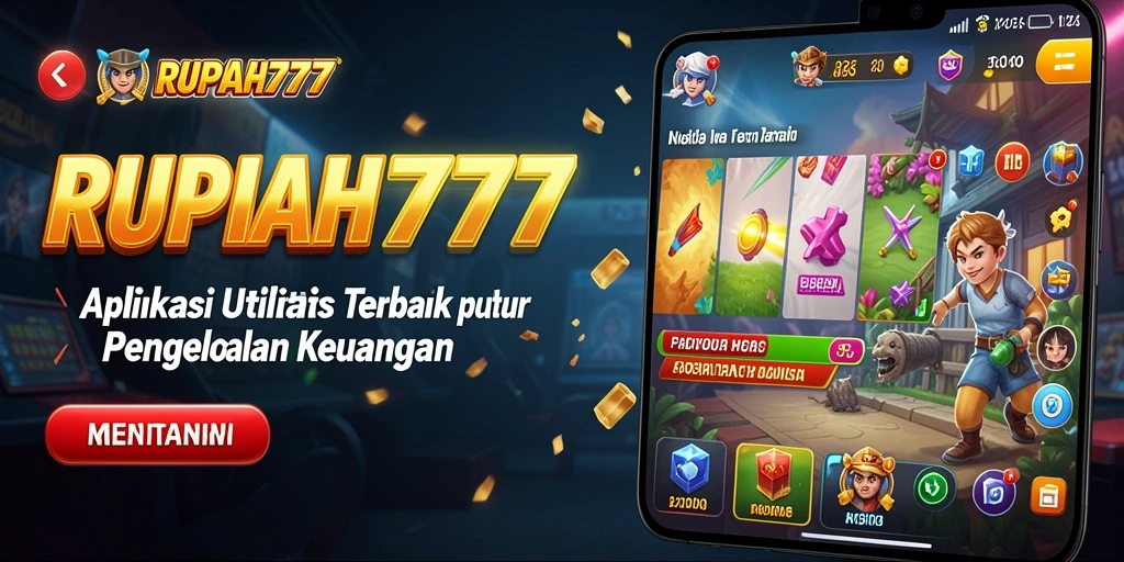 Tampilan antarmuka utama RUPIAH777 yang sederhana dan intuitif.