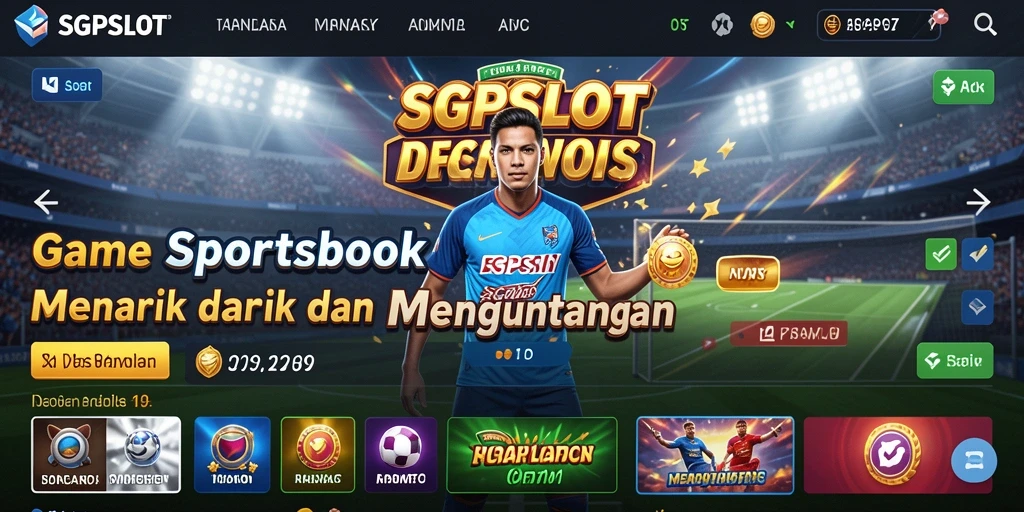 Screenshot gameplay SGPSLOT yang menampilkan taruhan olahraga secara langsung.