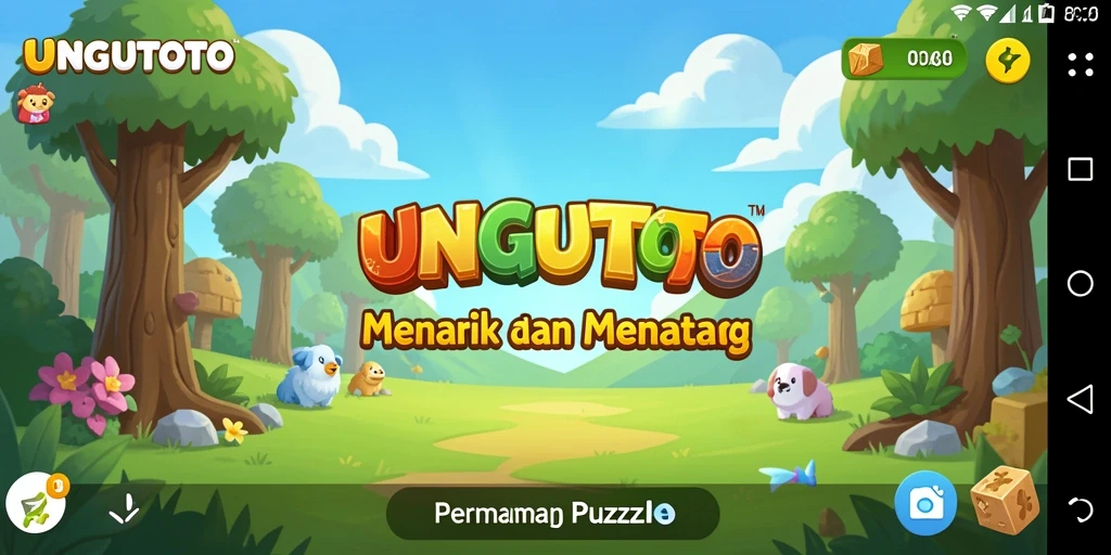 Tampilan gameplay UNGUTOTO yang menarik dan penuh tantangan.