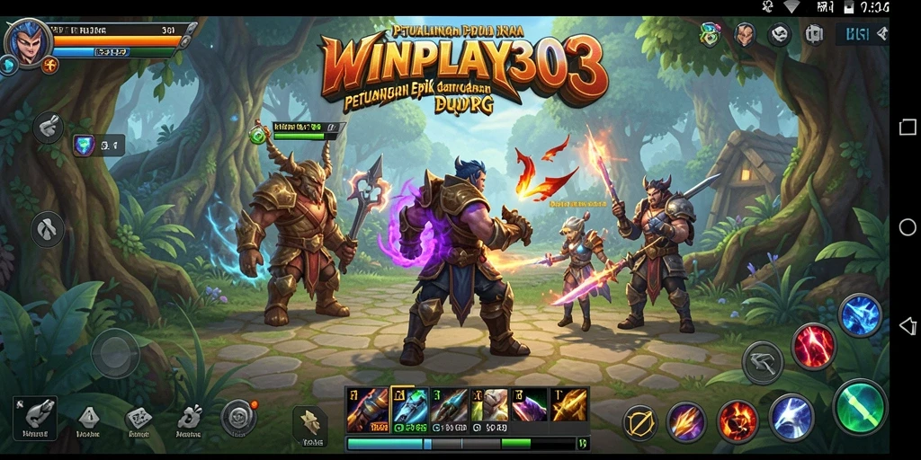 Screenshot menunjukkan aksi seru dan petualangan dalam gameplay RPG.